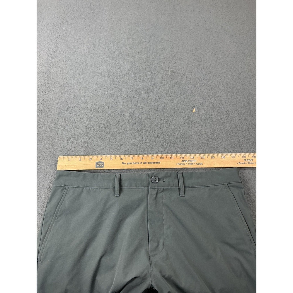 J.Crew Flex Pants Mens 32x34 Green Slim Fit Microfiber Stretch Chino Performance - Picture 5 of 12
